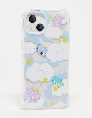 Skinnydip x Care Bears iPhone case in blue and purple sizes 11/XR/12/12Pro/13/13ProMax-Multi