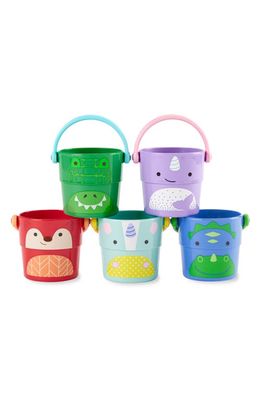 Skip Hop 5-Piece Zoo® Stack/Pour Buckets in None