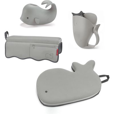 Skip Hop Moby Bath Time Essentials 4-Piece Kit in Grey 