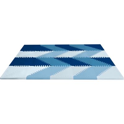 Skip Hop PlaySpot Geo Foam Floor Tiles in Blue 