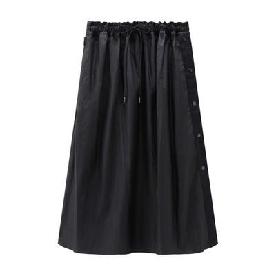 Skirt in Crinkle Satin Nylon