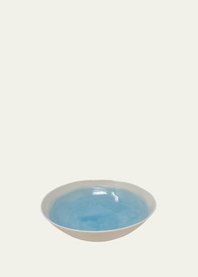 Sky Blue Porcelain Soup Bowl
