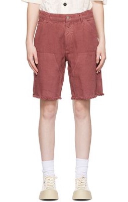 Sky High Farm Workwear Pink Denim Shorts