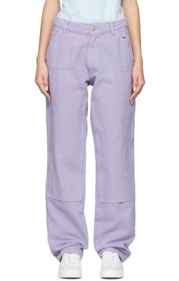 Sky High Farm Workwear Purple Cotton Trousers