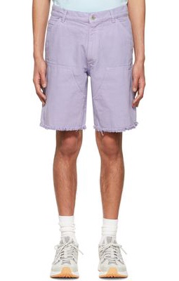 Sky High Farm Workwear Purple Denim Shorts