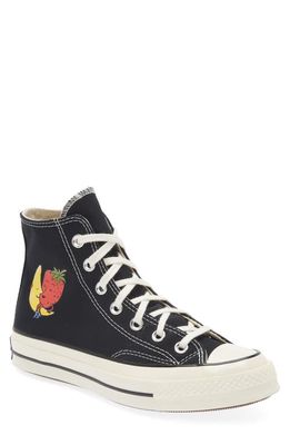 Sky High Farm Workwear x Converse Chuck Taylor® All Star® Strawberry & Moon High Top Sneaker in Black