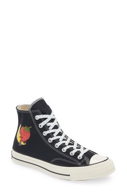 Sky High Farm Workwear x Converse Gender Inclusive Chuck Taylor All Star Strawberry & Moon High Top Sneaker in Black