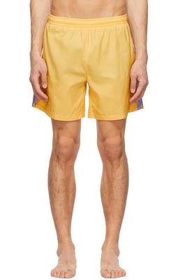 Sky High Farm Workwear Yellow Recycled Polyester Swim Shorts