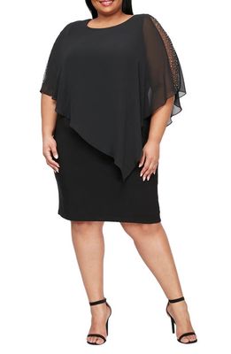 SL FASHIONS Embellished Sheath Dress in Black