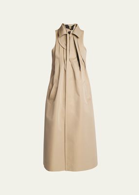 SL PLEATED TRENCH MAXI VEST