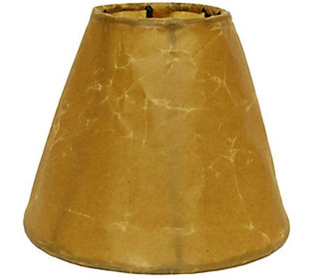 Slant Crinkle Paper Empire Chandelier Lampshade w Flame Clip