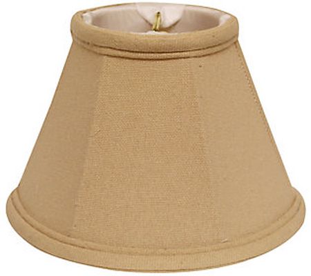 Slant Linen Chandelier Lampshade with Flame Cli p SI043-1