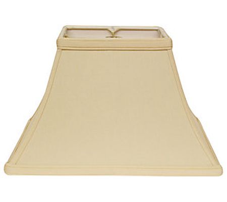Slant Rectangle Bell Hardback Lampshade with Wa sher Fitter HI