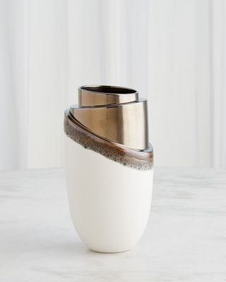 Slant Stack Small Vase - 12"