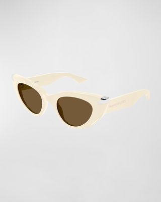 Sleek Acetate Cat-Eye Sunglasses