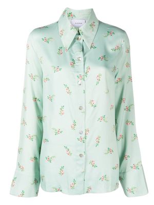 Sleeper Blossom-print shirt - Green
