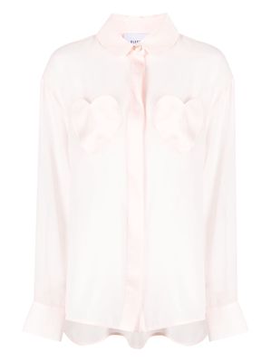 Sleeper heart-detail pyjama top - Pink
