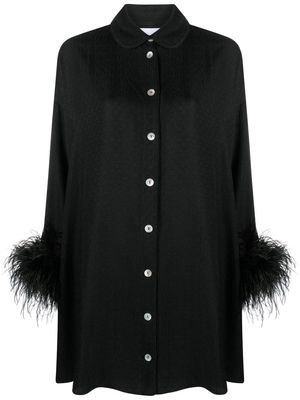 Sleeper Pastelle jacquard shirt dress - Black