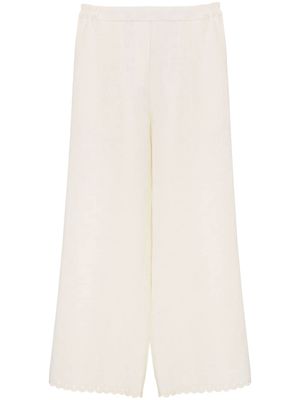 Sleeper Sofia wide-leg linen trousers - Neutrals