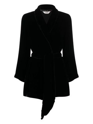 Sleeping with Jacques Bon Vivant belted robe - Black