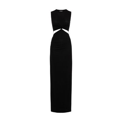 Sleeveless Maxi Dress With Key Hole
