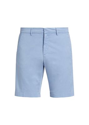 Slim-Fit Garment-Dyed Cotton-Blend Chino Shorts