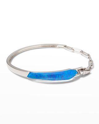 Slimline Shard Linked Bracelet with Opalescent Quartz