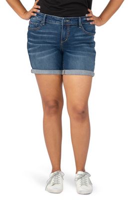 SLINK Jeans High Waist Roll Cuff Denim Shorts in Maeve