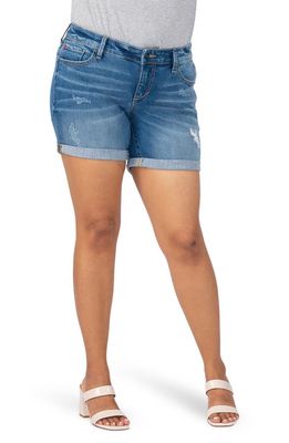 SLINK Jeans Mid Thigh Denim Shorts in Camilla