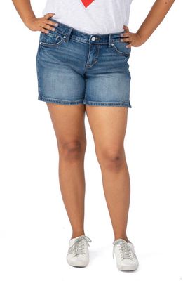 SLINK Jeans Side Vent Denim Shorts in Serena
