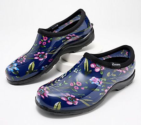 Sloggers Printed Floral Navy Base Waterproof Gardening Shoes