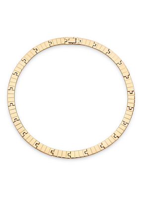 Slot Chain Princess 18K-Gold-Plated Collar Necklace