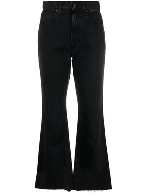 SLVRLAKE cropped flared jeans - Black