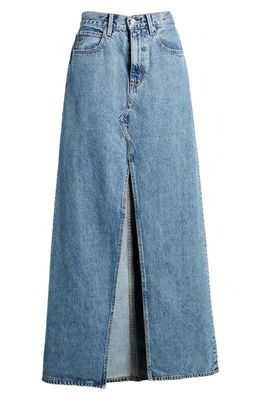 SLVRLAKE Dallas Organic Cotton Denim Maxi Skirt in Hard Times