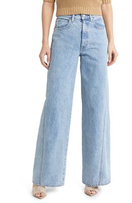 SLVRLAKE Eva Twisted Seam High Waist Wide Leg Jeans in Time To Go