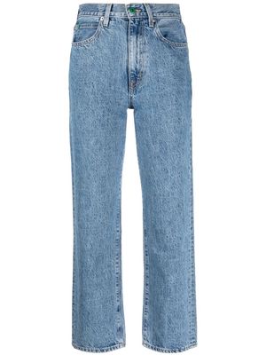 SLVRLAKE high-waisted cropped jeans - Blue
