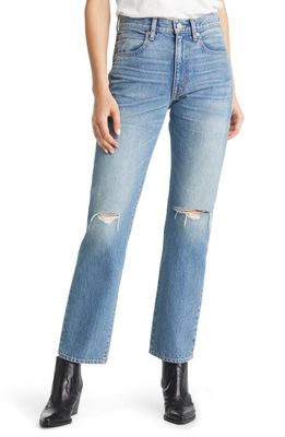 SLVRLAKE Stella High Waist Slim Straight Leg Jeans in Badlands