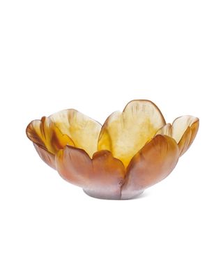 Small Amber Tulip Bowl