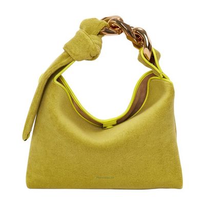 Small Chain Hobo - Terry Towel Shoulder Bag
