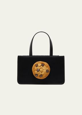 Small Cookie Leather Top-Handle Bag