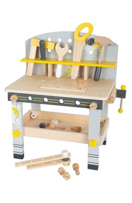 SMALL FOOT Kid's Compact Play Workbench in Grey