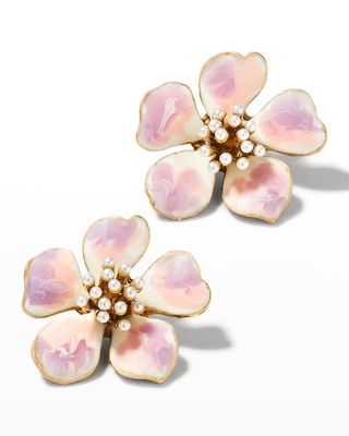 Small Oscar Flower Earrings