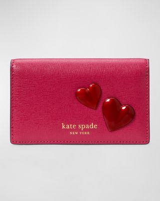 small pitter patter heart bifold wallet