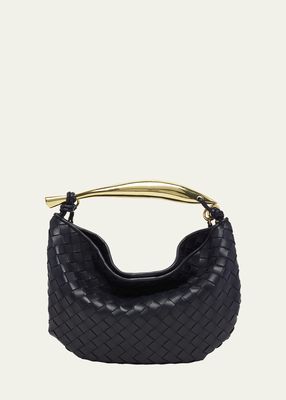 Small Sardine Leather Top-Handle Bag