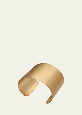Small Sleeve Cuff with 18K Yellow Gold Plating