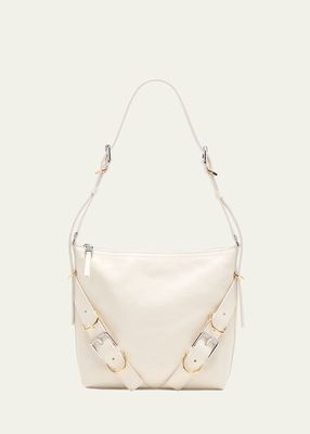 Small Voyou Buckle Shoulder Bag in Leather