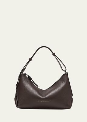 Small Zip Leather Shoulder Bag