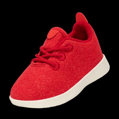 Smallbirds Merino Wool Sneakers, Little Kids - Bloom Red, Toddler Size 7T