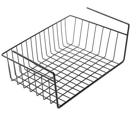 Smart Design Undershelf Storage Basket - Medium - Black
