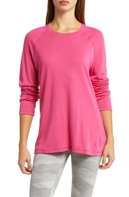 Smartwool Classic Long Sleeve Merino Wool Thermal Top in Power Pink